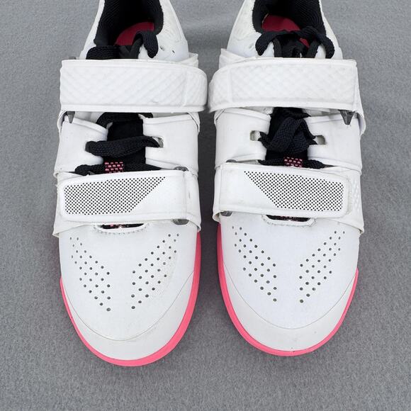 Reebok Legacy Lifter Shoes Womens Size 5 White Pink Weightlifting Power Gym - Picture 4 of 13